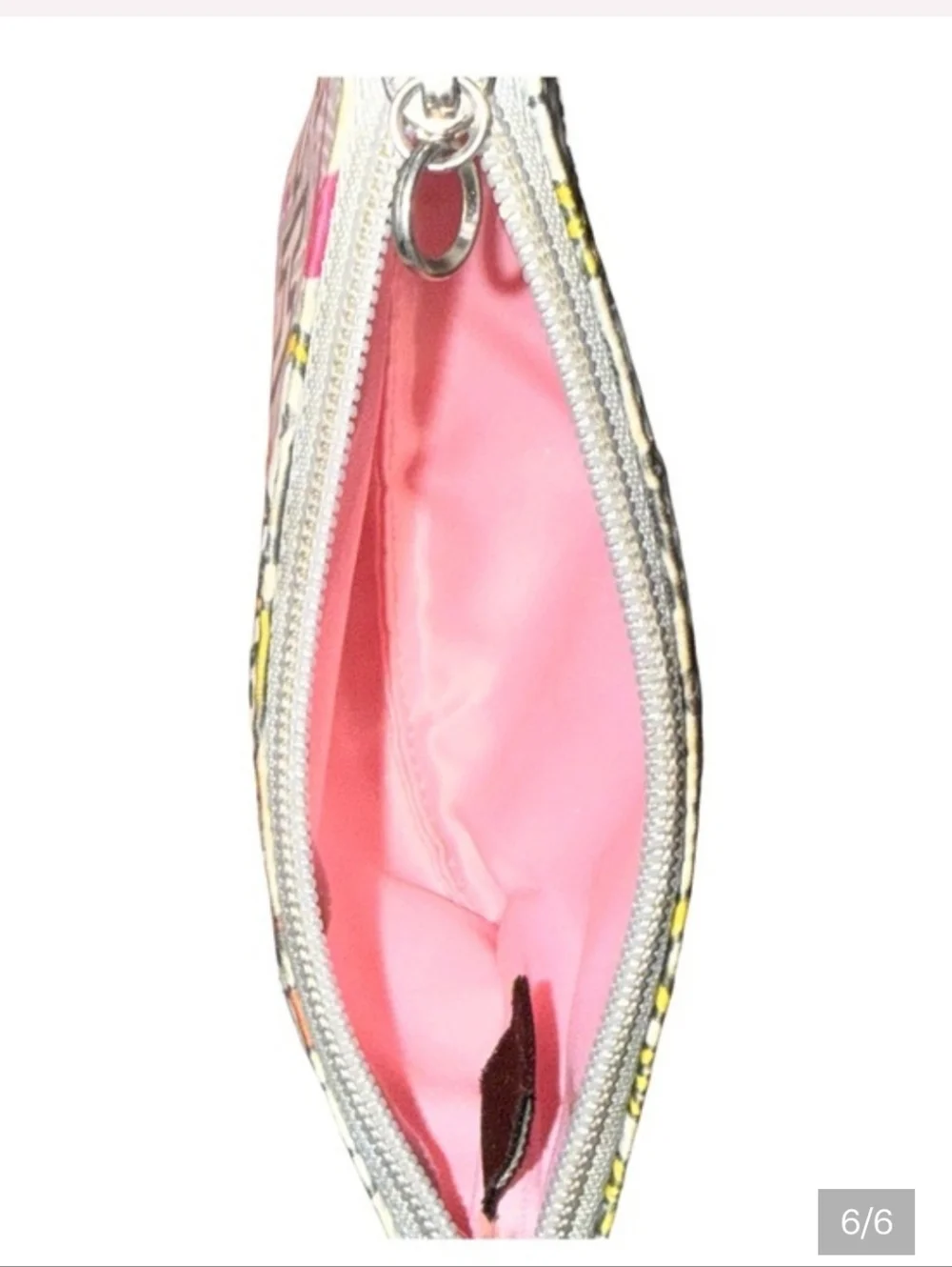 Coach Poppy Bandana Butterfly Graffiti Wristlet - Nwot - Picture 3 of 3